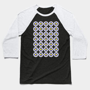 Islamic Geometric pattern 002 Blue & Yellow Baseball T-Shirt